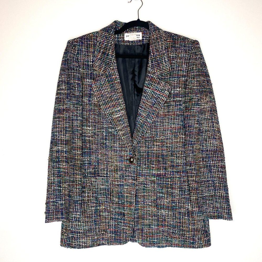 Vintage Paul Jeffrey for Da-Rue Tweed Silk Blazer